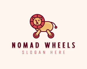 Wheeled Lion Toy logo design