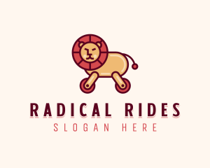 Wheeled Lion Toy logo design