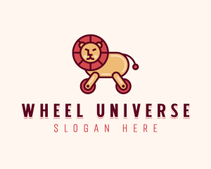 Wheeled Lion Toy logo design