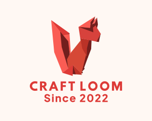 Fox Origami Craft logo design