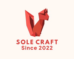 Fox Origami Craft logo design