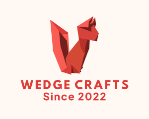 Fox Origami Craft logo design