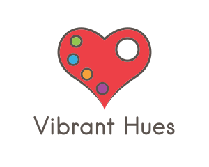 Heart Color Palette logo