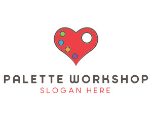 Heart Color Palette logo
