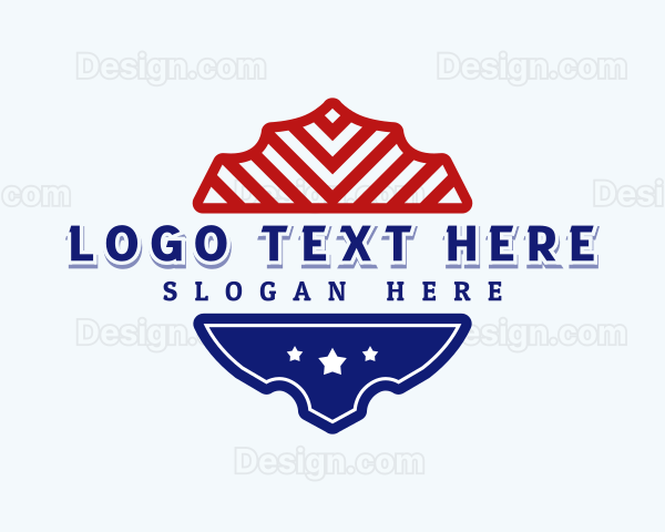 Patriotic American Shield Logo