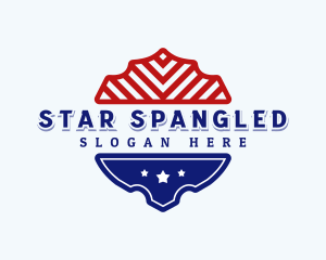 Patriotic American Shield logo