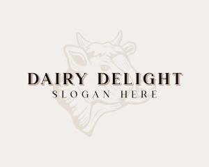 Cow Dairy Farm logo design