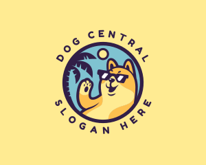 Summer Beach Dog logo design