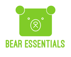 Green Bear Square logo design