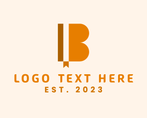Bookmark Library Letter B logo