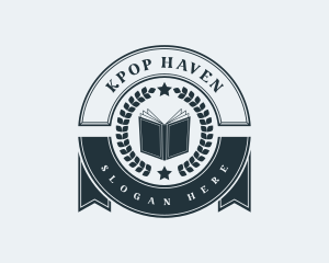 Book Author Award logo design