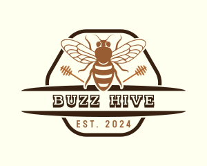 Beekeeper Honey Hive logo design