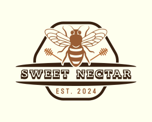 Beekeeper Honey Hive logo design