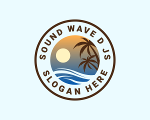 Tropical Island Getaway Vacation  logo design