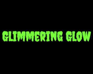 Green Creepy Slime Font logo design