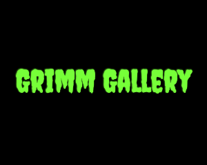 Green Creepy Slime Font logo design