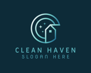 Sparkle House Cleaning logo design