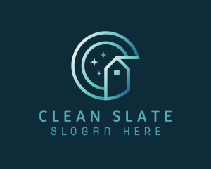 Sparkle House Cleaning logo design