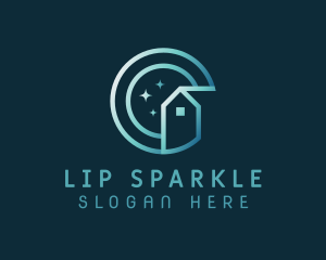 Sparkle House Cleaning logo design