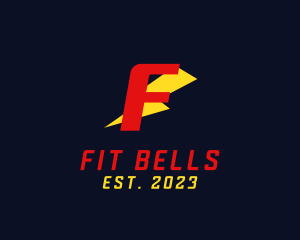 Flash Speed Lightning Fitness logo design