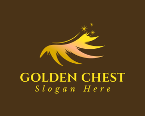 Golden Eyelash Extensions logo design