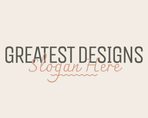 Elegant Boutique Designer logo design