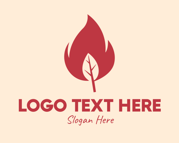 Flaming logo example 4