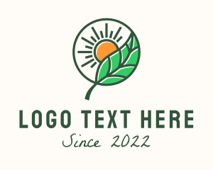 Leaf - Sun Leaf Agriculture logo design