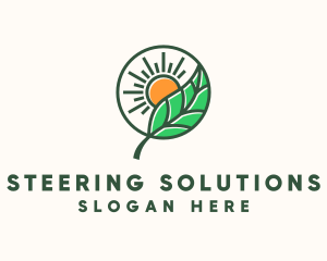 Sun Leaf Agriculture  logo design