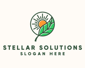 Sun Leaf Agriculture  logo design