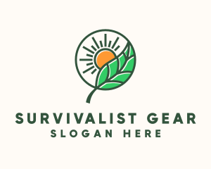 Sun Leaf Agriculture  logo design