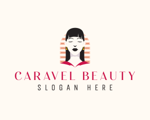 Woman Beauty Cosmetics logo design