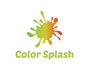 Gradient Paint Splatter logo