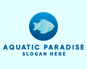 Aquatic Fish Tank logo design