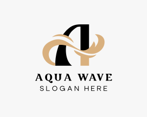 Surfing Wave Resort logo design