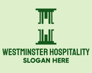 Green Medical Pillar  logo design