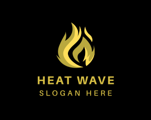 Heat Fire Flame logo