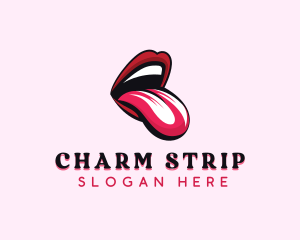 Erotic Kinky Mouth logo design