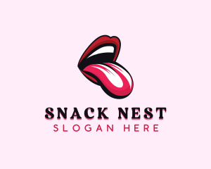 Erotic Kinky Mouth logo design