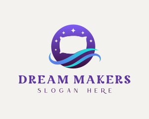 Night Pillow Wave logo design