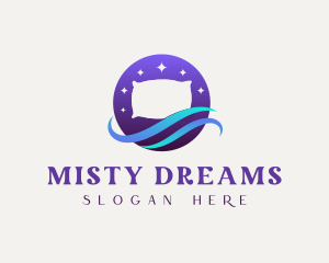 Night Pillow Wave logo design