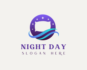 Night Pillow Wave logo design