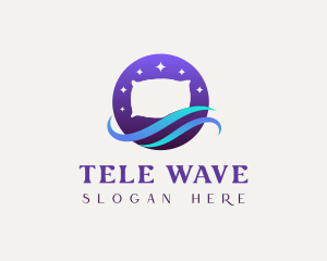 Night Pillow Wave logo design