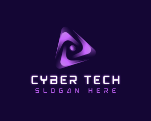 Cyber AI Triangle logo