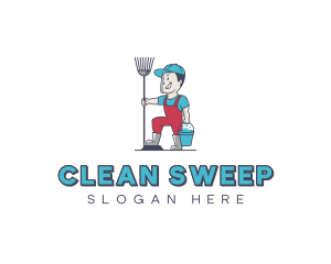 Custodian Janitorial Cleaner logo