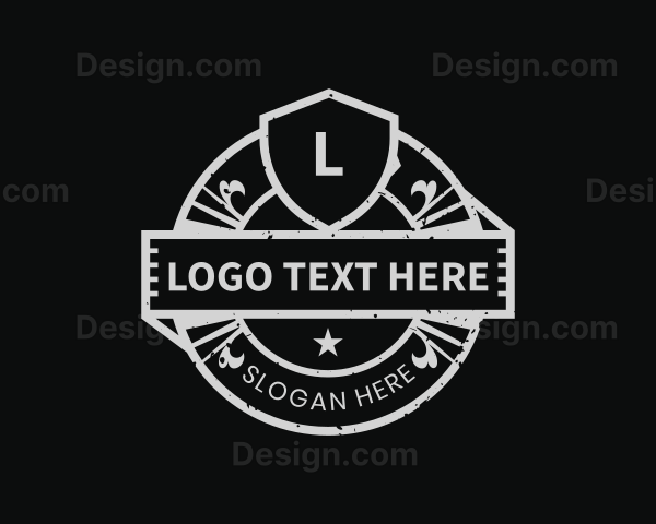 Retro Decorative Shield Logo