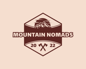 Mountain Travel Axe logo design