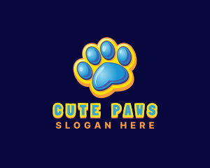 Paw Animal Pet  logo design