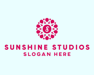 Beauty Sunshine Petal logo design
