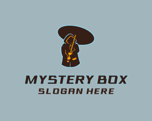 Mysterious Umbrella Man logo design